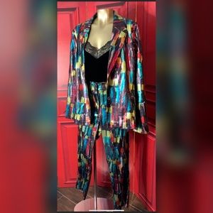 2 piece blazer pants set